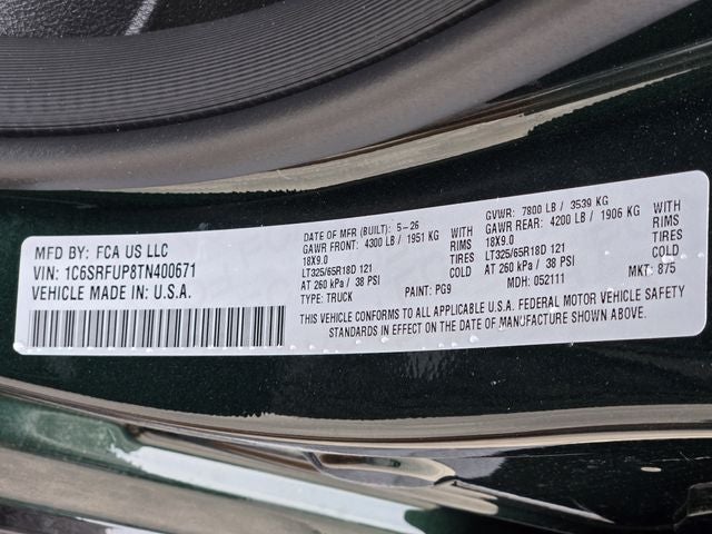 2026 RAM 1500 RHO