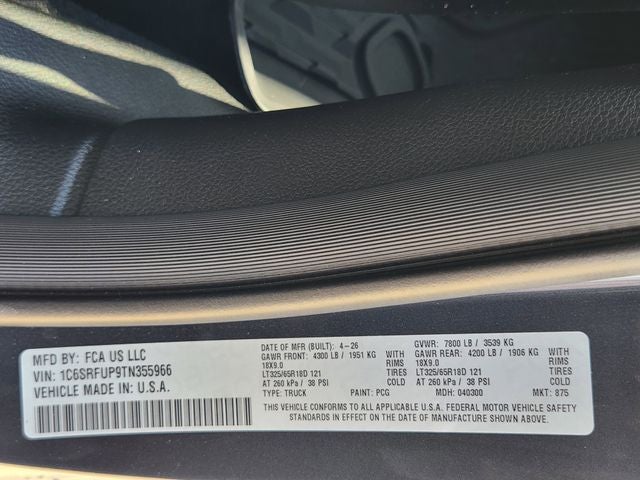 2026 RAM 1500 RHO