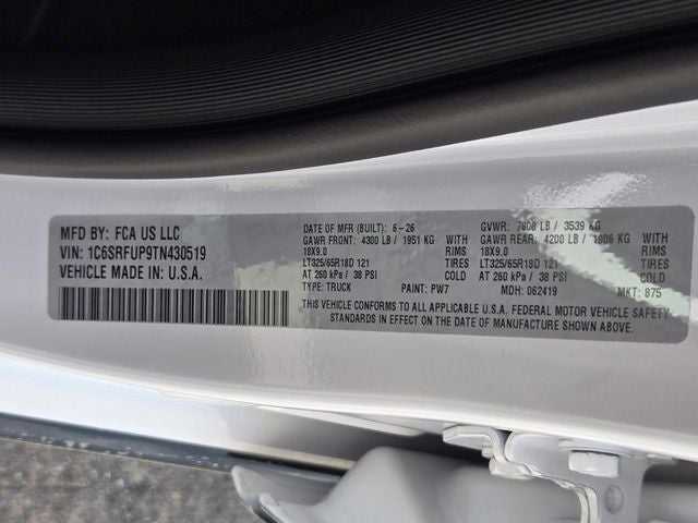 2026 RAM 1500 RHO