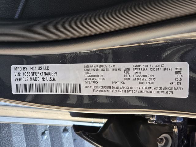 2026 RAM 1500 RHO