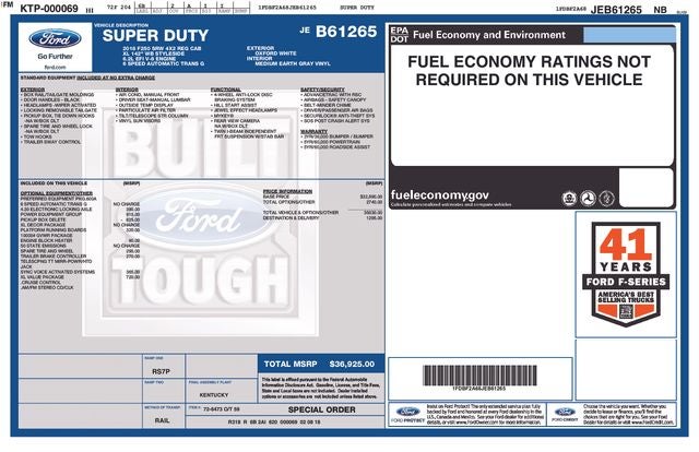 2018 Ford F-250SD XL