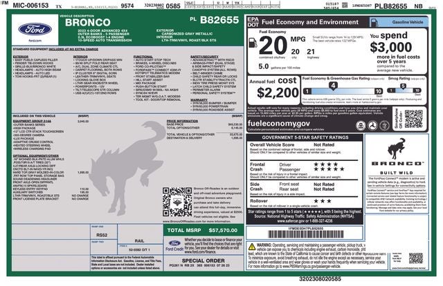 2023 Ford Bronco Outer Banks