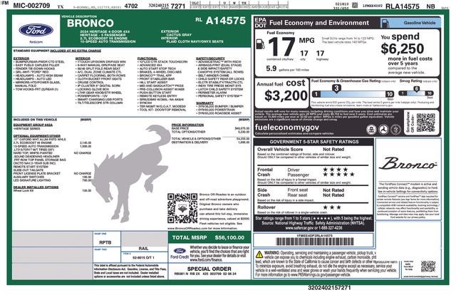 2024 Ford Bronco Heritage Edition