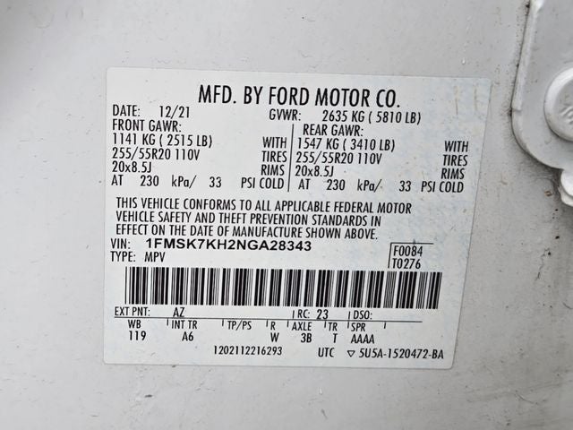 2022 Ford Explorer ST-Line