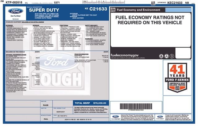 2019 Ford F-350SD King Ranch