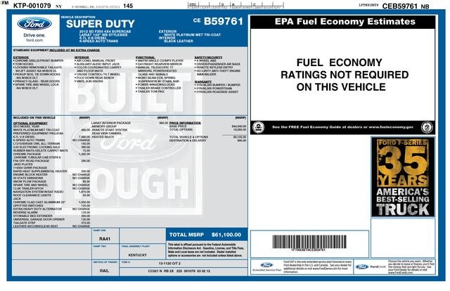 2012 Ford F-350SD Lariat