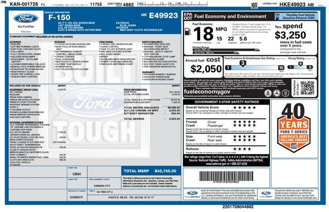 2017 Ford F-150 XLT
