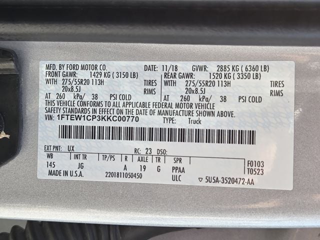 2019 Ford F-150 XL