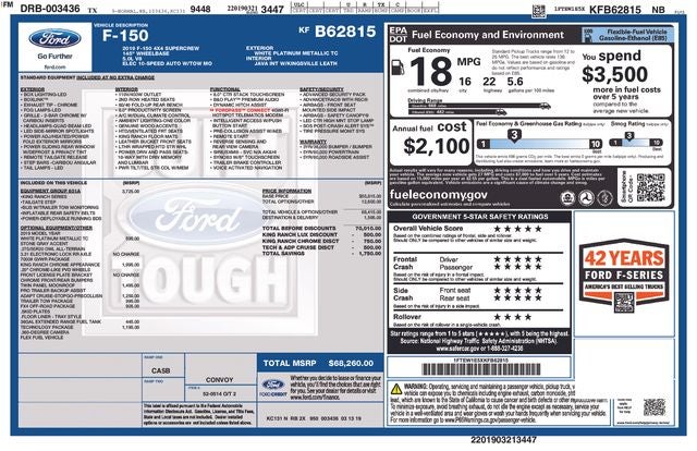 2019 Ford F-150 King Ranch