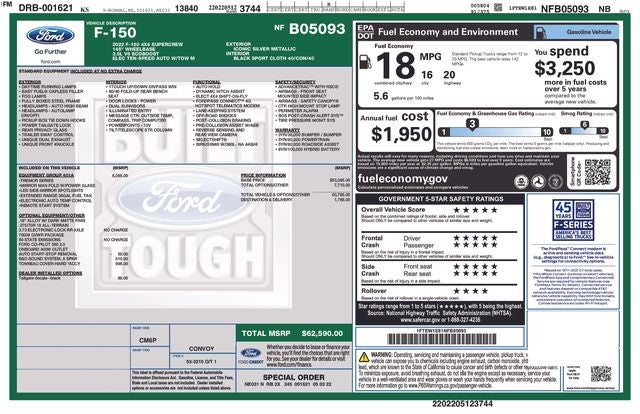 2022 Ford F-150 Tremor