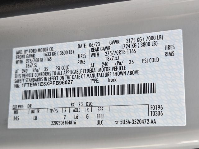 2023 Ford F-150 Tremor