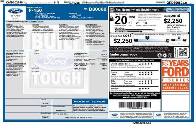 2016 Ford F-150 XL