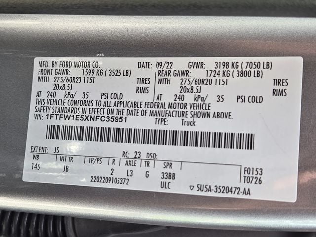2022 Ford F-150 XL