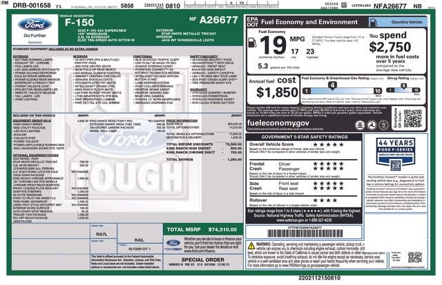 2022 Ford F-150 King Ranch