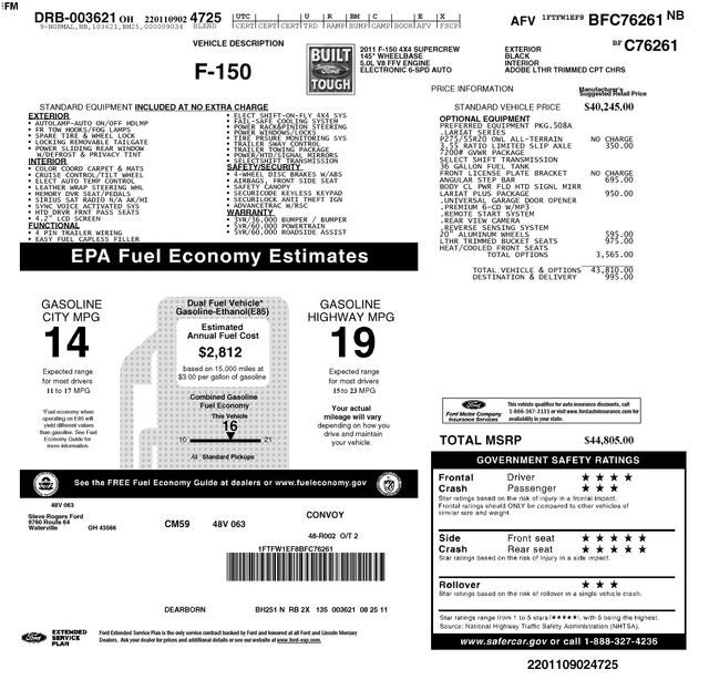 2011 Ford F-150 Lariat