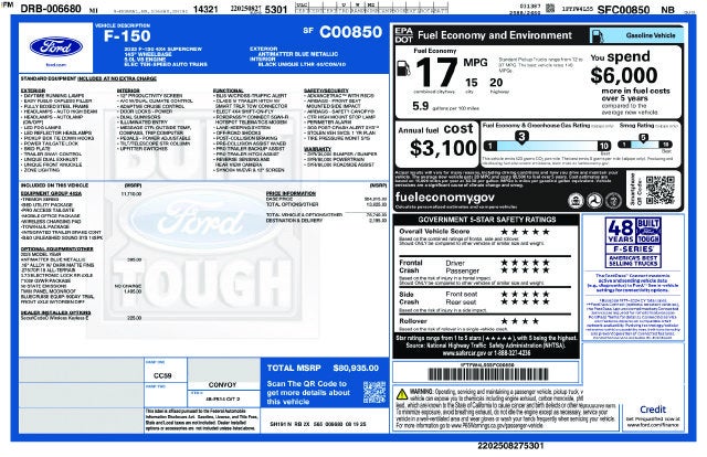 2025 Ford F-150 Tremor