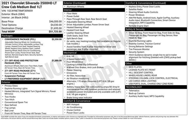 2021 Chevrolet Silverado 2500HD LT