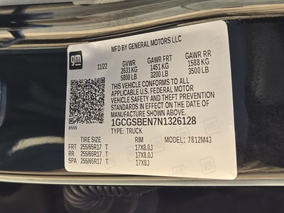 2022 Chevrolet Colorado Work Truck