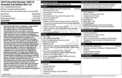 2015 Chevrolet Silverado 1500 LS