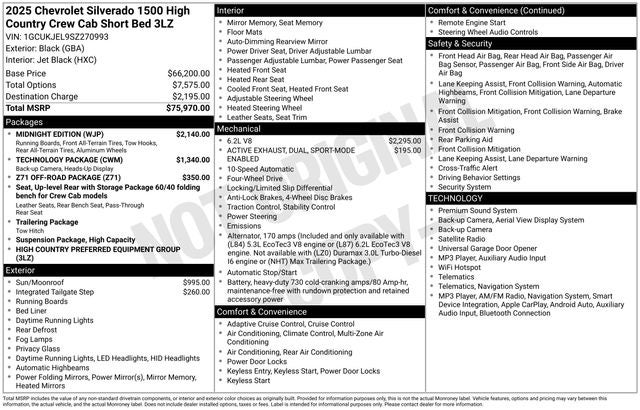 2025 Chevrolet Silverado 1500 High Country