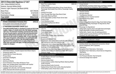 2013 Chevrolet Equinox LT 2LT