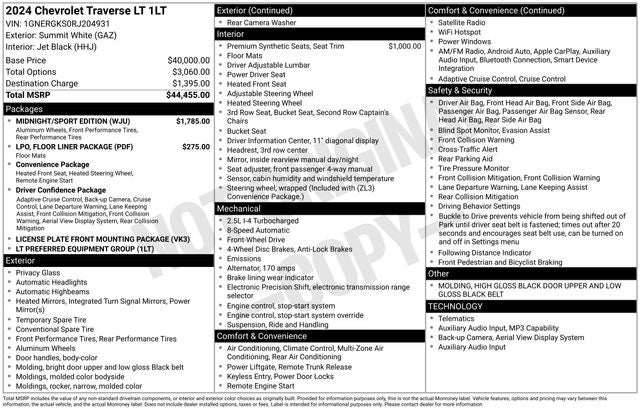 2024 Chevrolet Traverse LT 1LT