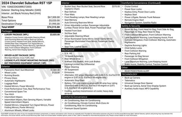 2024 Chevrolet Suburban RST
