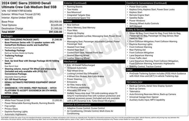 2024 GMC Sierra 2500HD Denali Ultimate