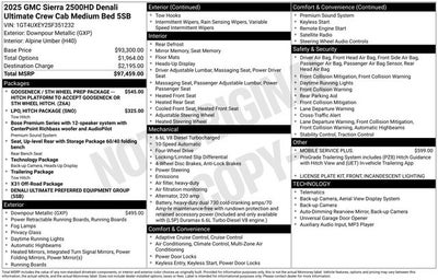2025 GMC Sierra 2500HD Denali Ultimate