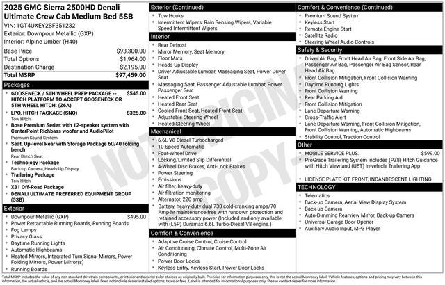 2025 GMC Sierra 2500HD Denali Ultimate