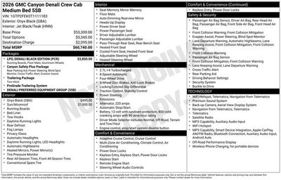 2026 GMC Canyon Denali