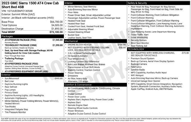 2023 GMC Sierra 1500 AT4
