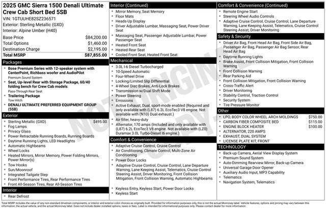 2025 GMC Sierra 1500 Denali Ultimate