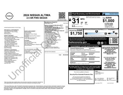 2024 Nissan Altima 2.5 SR