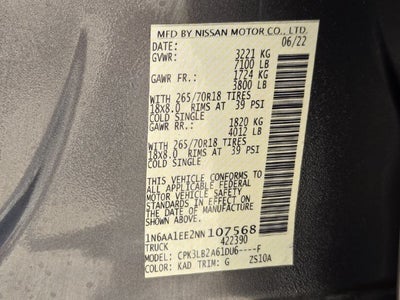 2022 Nissan Titan SV