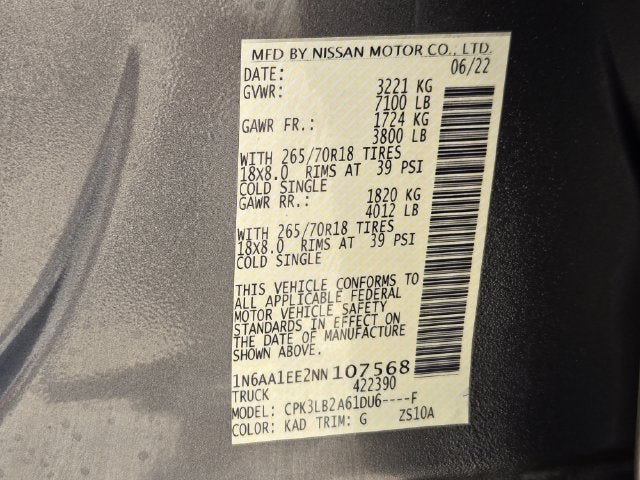 2022 Nissan Titan SV