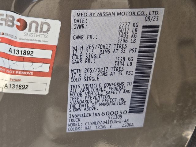 2024 Nissan Frontier PRO-4X