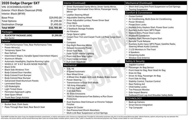 2020 Dodge Charger SXT