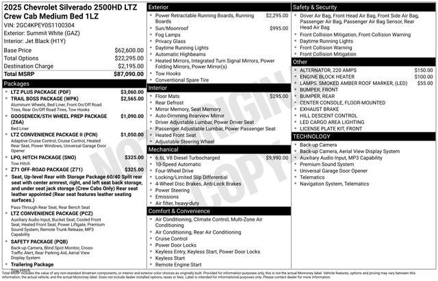 2025 Chevrolet Silverado 2500HD LTZ