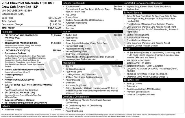 2024 Chevrolet Silverado 1500 RST