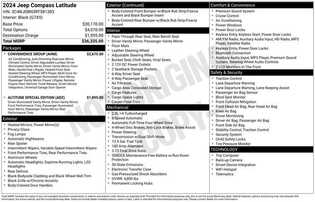 2024 Jeep Compass Altitude Special Edition
