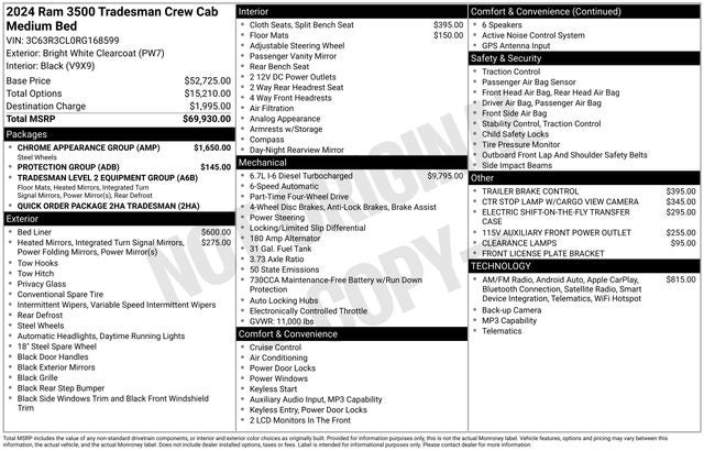 2024 RAM 3500 Tradesman