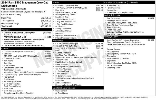 2024 RAM 3500 Tradesman