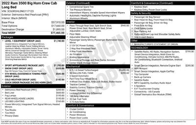 2022 RAM 3500 Big Horn