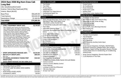 2024 RAM 3500 Big Horn