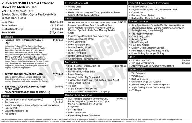 2019 RAM 3500 Laramie