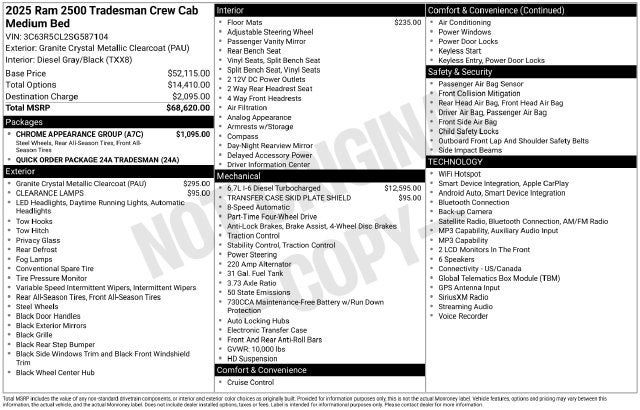 2025 RAM 2500 Tradesman