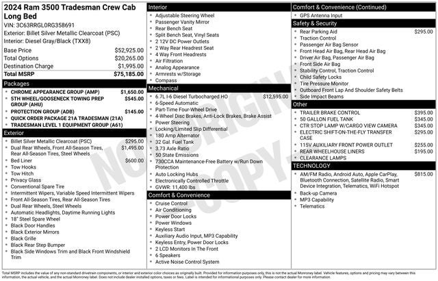 2024 RAM 3500 Tradesman