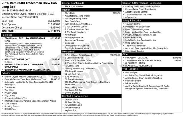 2025 RAM 3500 Tradesman
