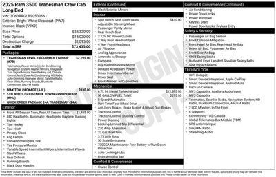 2025 RAM 3500 Tradesman